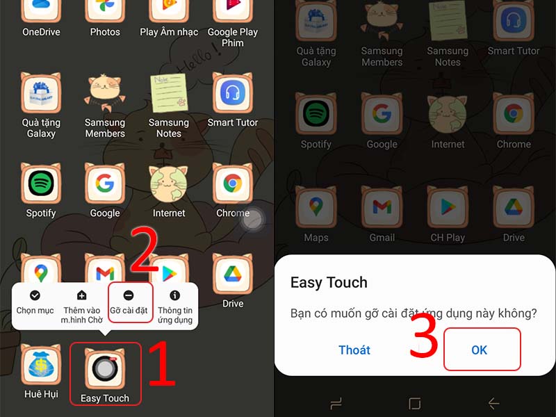Gỡ bỏ Easy Touch